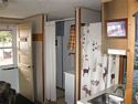 Kitchen and shower area