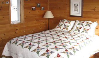 Lake Superior Cabin bedside view