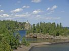 Summer view of Split Rock Lighthouse and Lake Superior